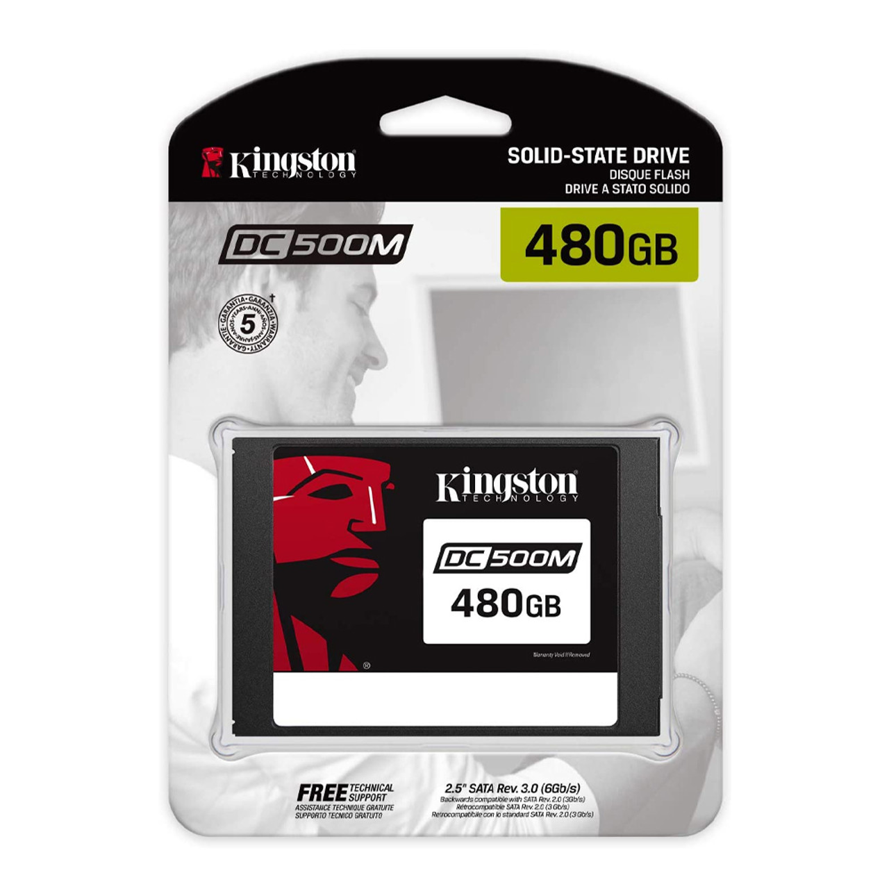 Kingston SEDC500M/480G DC500M Data Center Series  480GB Mixed Use Enterprise 2.5" SATAIII SSD