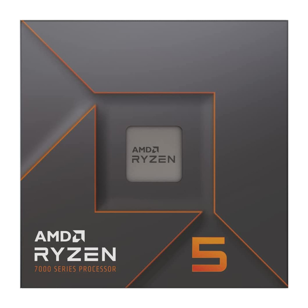 AMD Ryzen 5 7600X Processor (Zen 4) 6-Core 4.7GHz AM5 105W Desktop CPU 100-100000593WOF