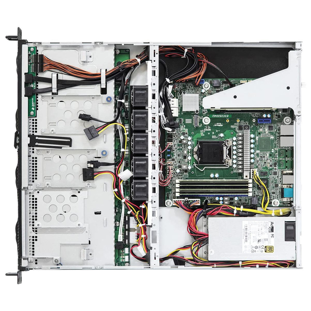 ASRock Rack 1U4LW-C252 4 Bays Single Socket H5 1U w 400W PSU, LGA 1200 Intel C252 DDR4 3200 Rackmount Server
