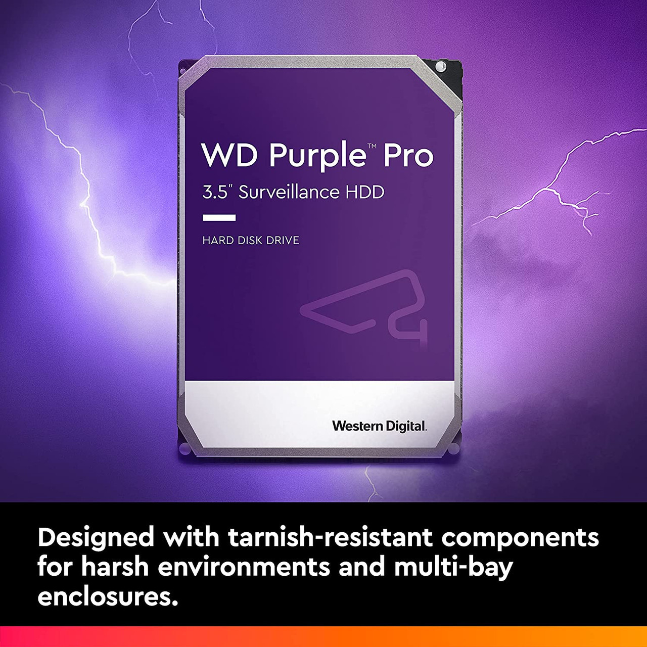 WD WD101PURP Purple Pro 10TB Hard Drive 7200RPM 256MB Cache 3.5" Internal HDD (Pack of 4)