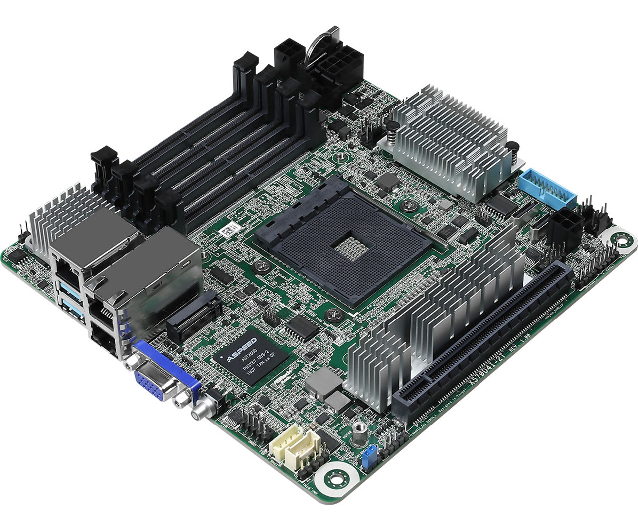 ASRock Rack X570D4I-2T Mini-ITX Server Motherboard AM4 PGA 1331 X570 AMD  Ryzen 3rd Generation Series Processors - AAAWAVE