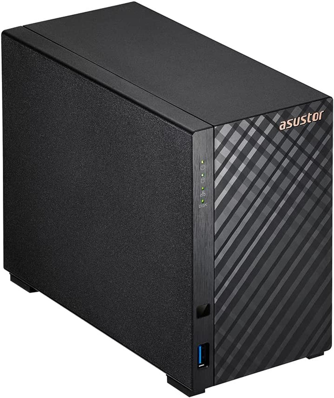 Asustor AS1102T DRIVESTOR 2, Personal 2-Bays NAS, Quad-Core CPU, 2.5GbE Port, 1GB DDR4 RAM, Network Attached Storage (Diskless)