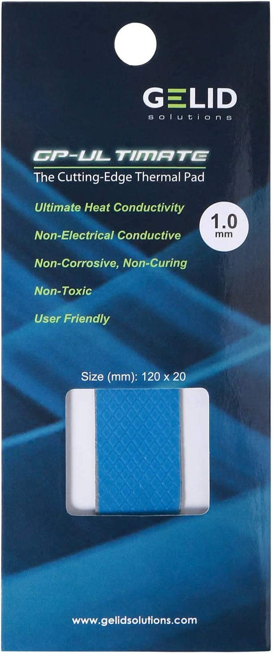 GELID Solutions TP-GP04-R-B -GP-Ultimate 120×20x 1.0mm Thermal PAD Single Pack