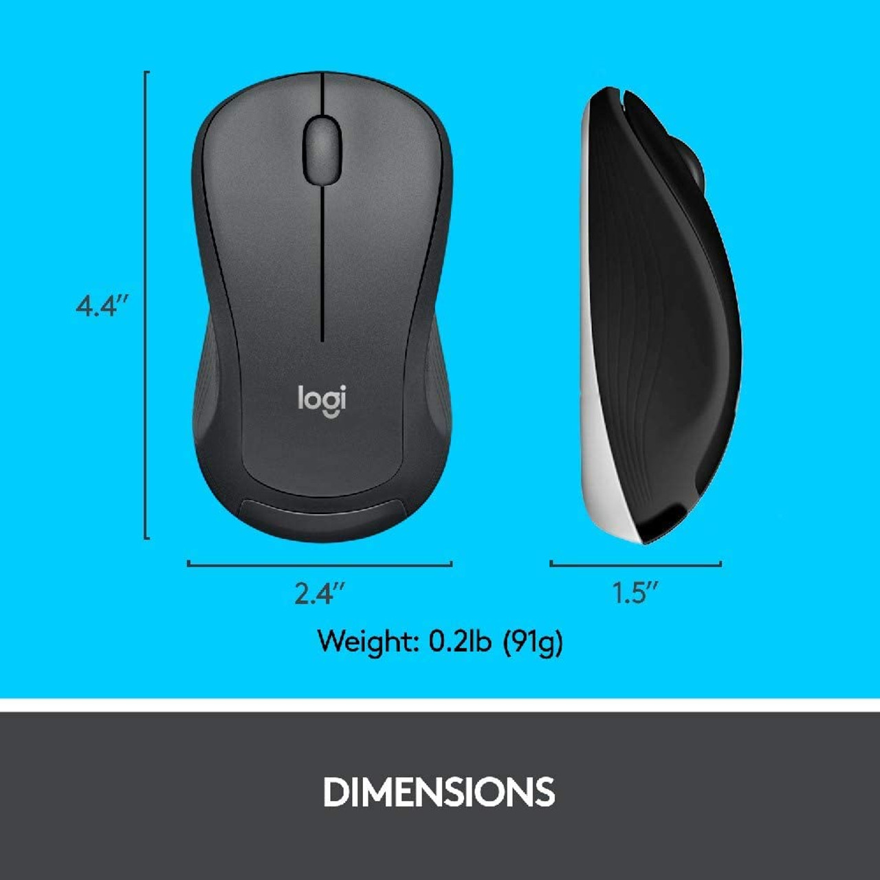 Logitech 920-008671 MK540 Full-size Advanced Wireless Scissor Keyboard & Mouse Bundle Black