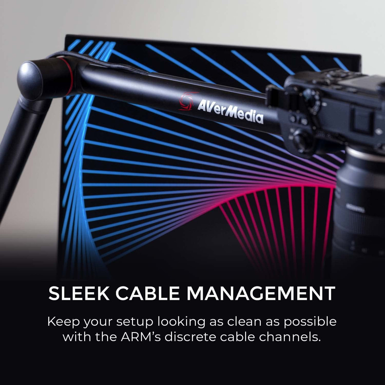 AVerMedia Live Streamer MIC 330 Creators Cardioid Dynamic XLR Microphone w/ Microphone Stand Adjustable Suspension Boom Arm