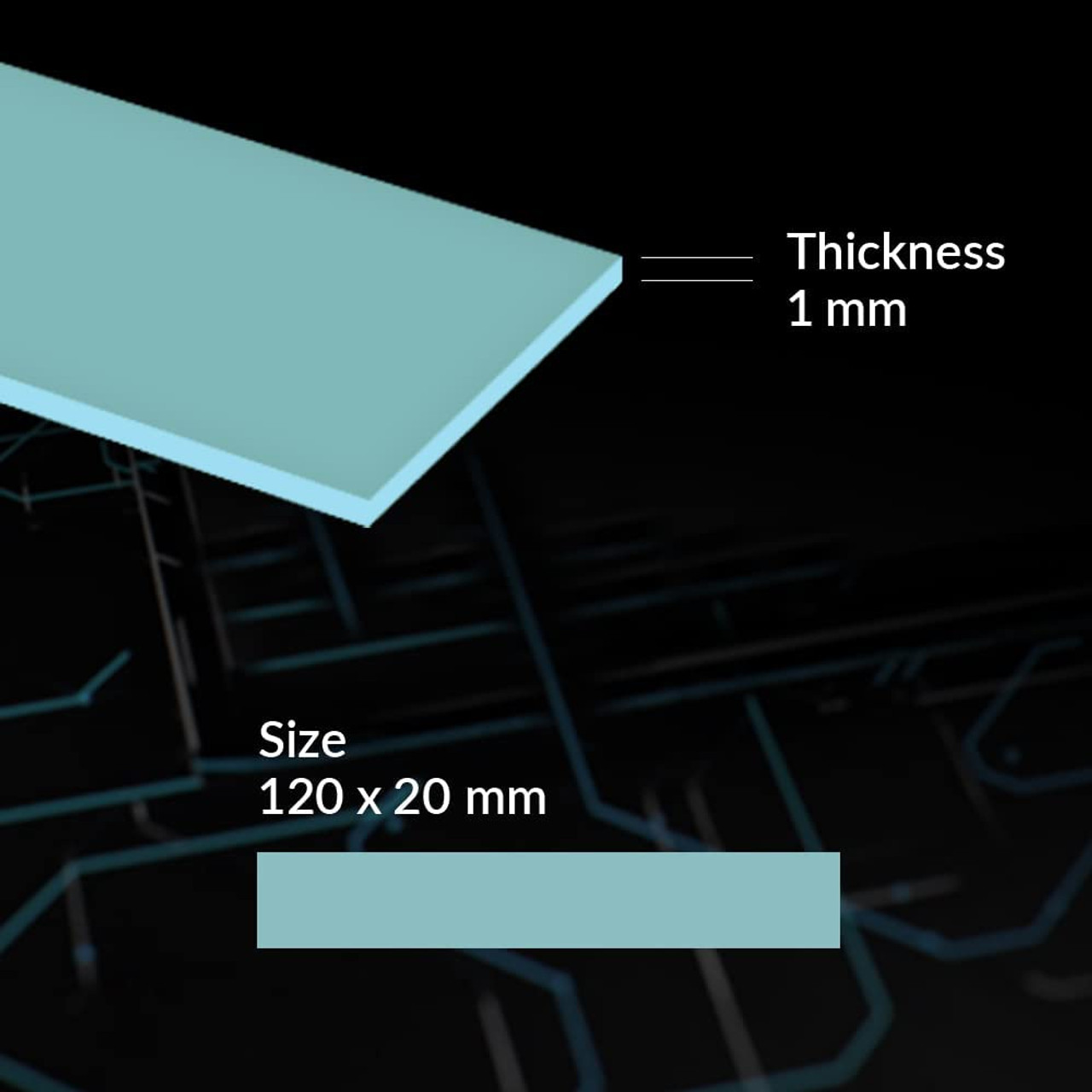 ARCTIC ACTPD00010A TP-2 (APT2560) 120 x 20 x 1.0mm Economic Thermal Pad