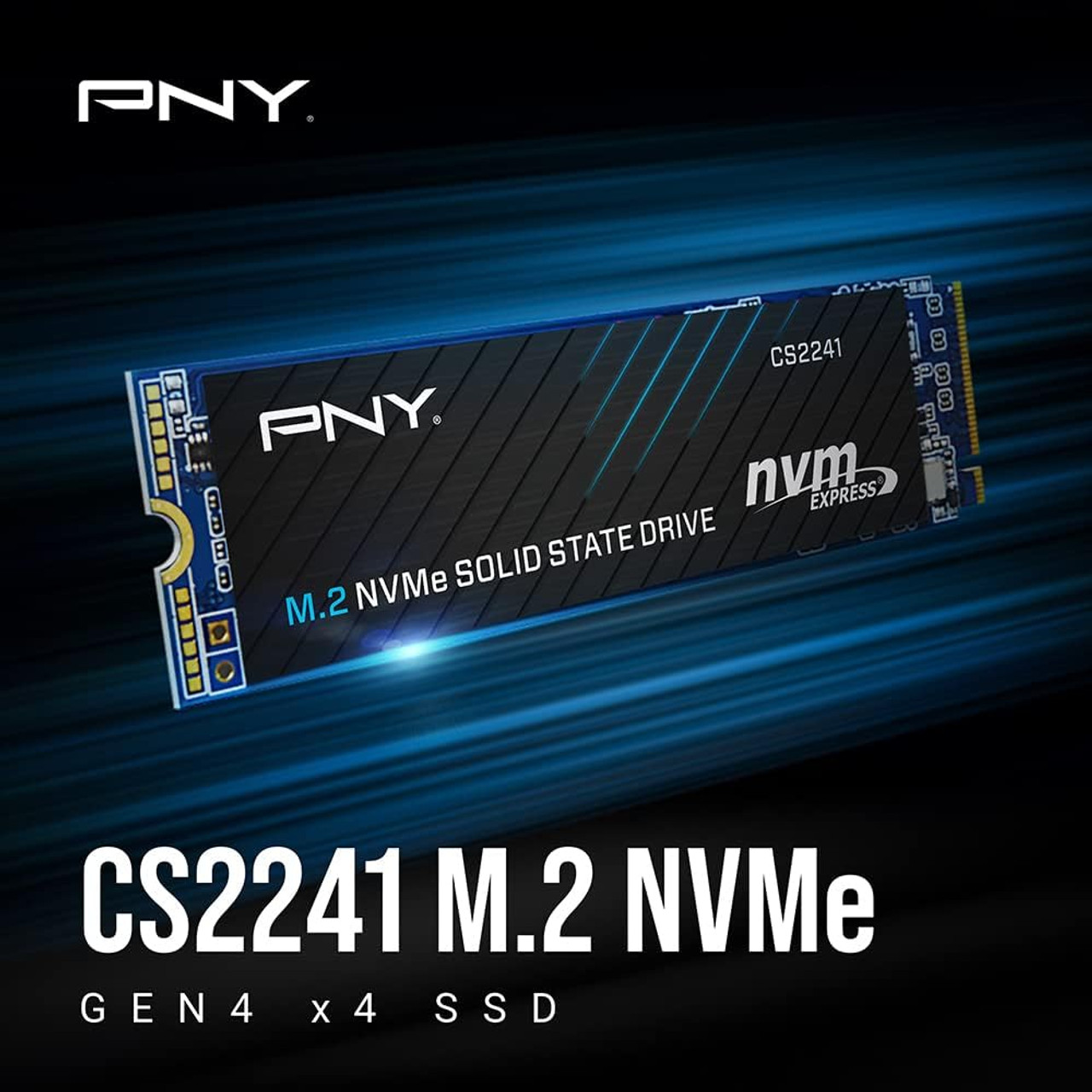 PNY CS2241 4TB M.2 NVMe Gen4 x4 up to 5,000 MB/s Internal Solid State Drive (SSD)  M280CS2241-4TB-CL