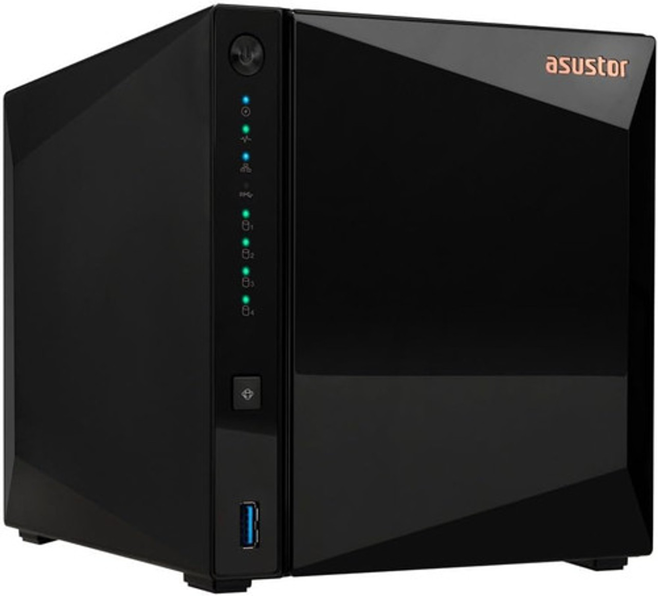 The ASUSTOR AS3304T is a powerful 4-bay NAS designed for home and small office use. It offers high-speed file sharing, media streaming, and data backup with support for up to 72TB of storage. Featuring a quad-core processor, 2GB of DDR4 RAM, and a sleek design, it delivers efficient performance for all your storage needs.