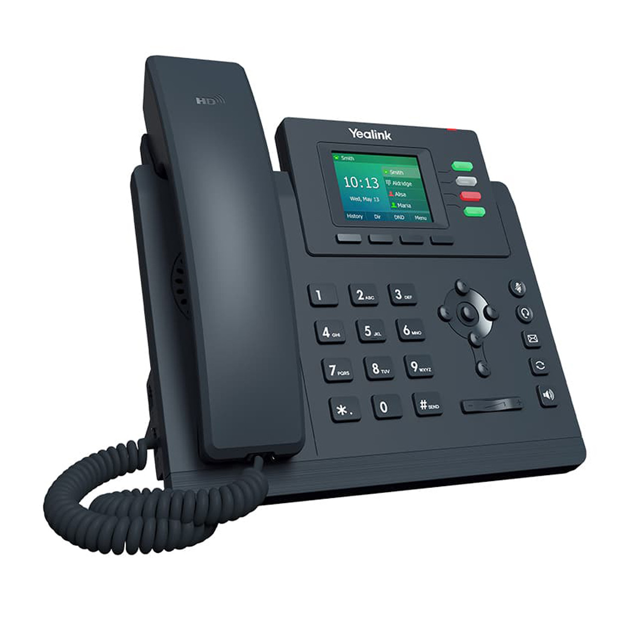 Yealink SIP-T33G IP Phone 4 VoIP Accounts 2.4-Inch Color Display Dual-Port Gigabit Ethernet 802.3af PoE (1301046)