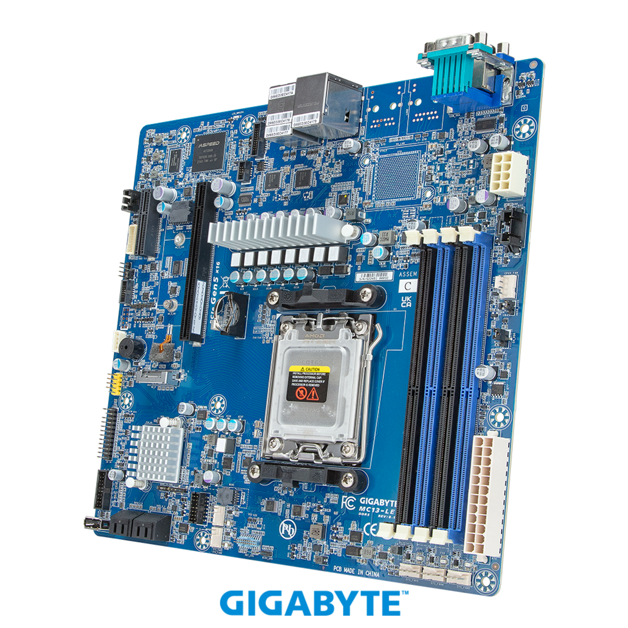 Gigabyte MC13-LE0 (Rev. 1.x) AMD Ryzen 7000 Single Socket AM5 Micro ATX Server Board