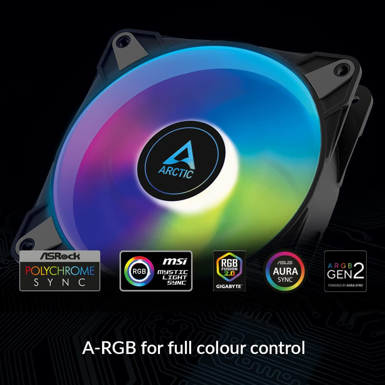 ARCTIC P14 PWM PST A-RGB 0dB - Case Fan, 140 mm PWM, Optimised for Static  Pressure