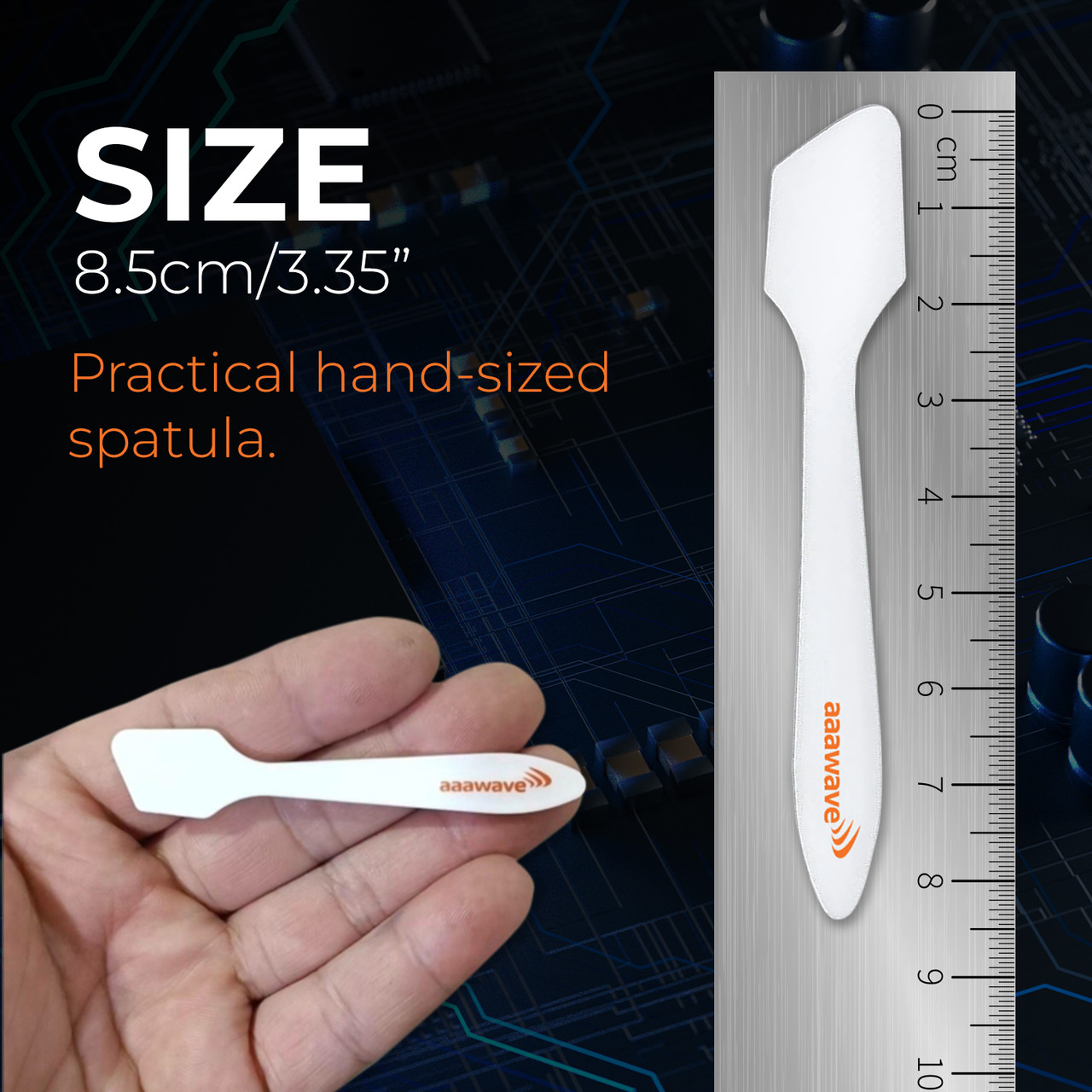 AAAwave Thermal Paste Spreader - Spatula for Applying and Spreading Thermal Paste or Liquid Metal on CPU, GPU and Heatsinks - Pack of 5 (AAATHPSP X5)