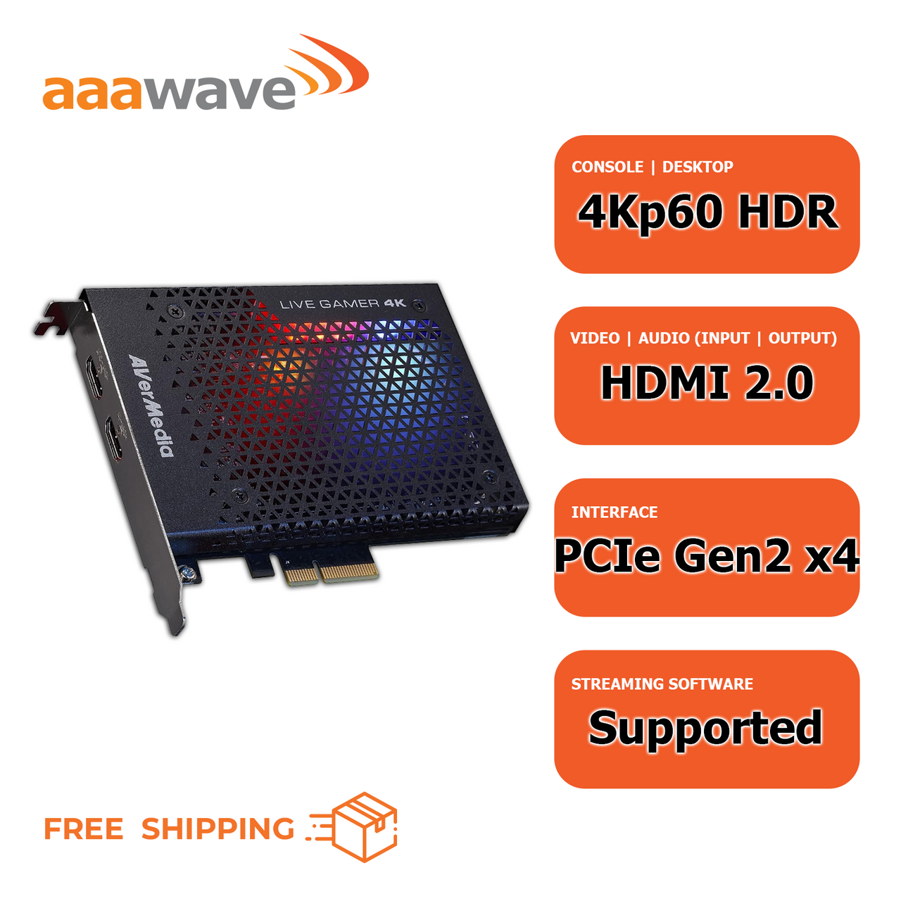 AVerMedia Live Gamer 4K - 4Kp60 HDR Capture Card