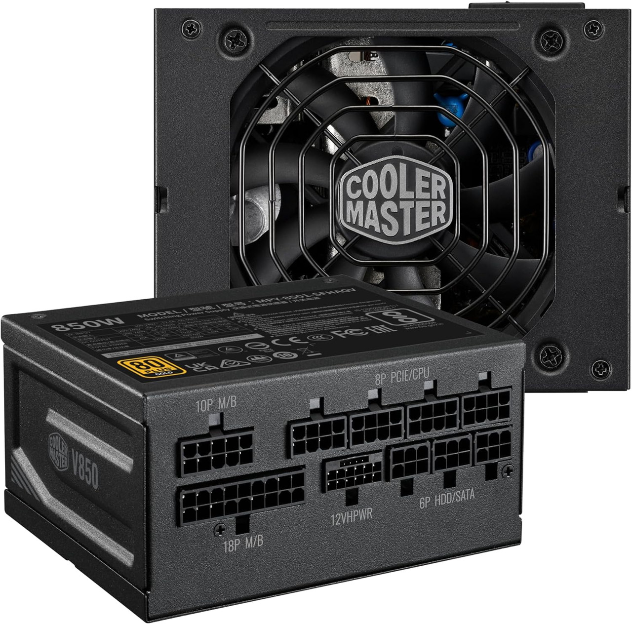 Cooler Master V850 SFX Gold ATX3.0 Full Modular Power Supply, 850W SFX,80+ Gold, ATX Bracket Included (MPY-8501-SFHAGV-3US)