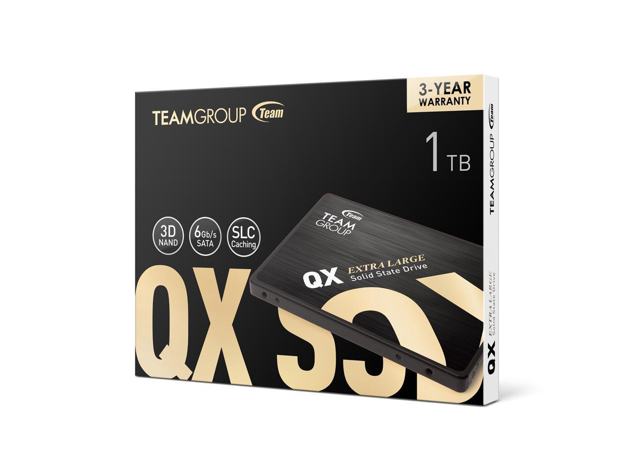 TEAMGROUP QX 1TB 3D NAND QLC 2.5 Inch SATA III Internal Solid