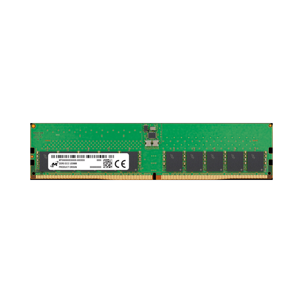 Server Memory 32GB DDR5-4800 ECC UDIMM 2Rx8 CL40 288-Pin PC5-38400  Unbuffered - OEM (MTC20C2085S1EC48BA1R)