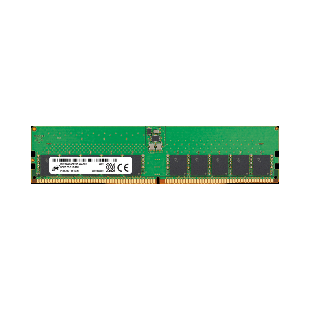 Server Memory 32GB DDR5-4800 ECC UDIMM 2Rx8 CL40 288-Pin PC5-38400 Unbuffered - OEM (MTC20C2085S1EC48BR)