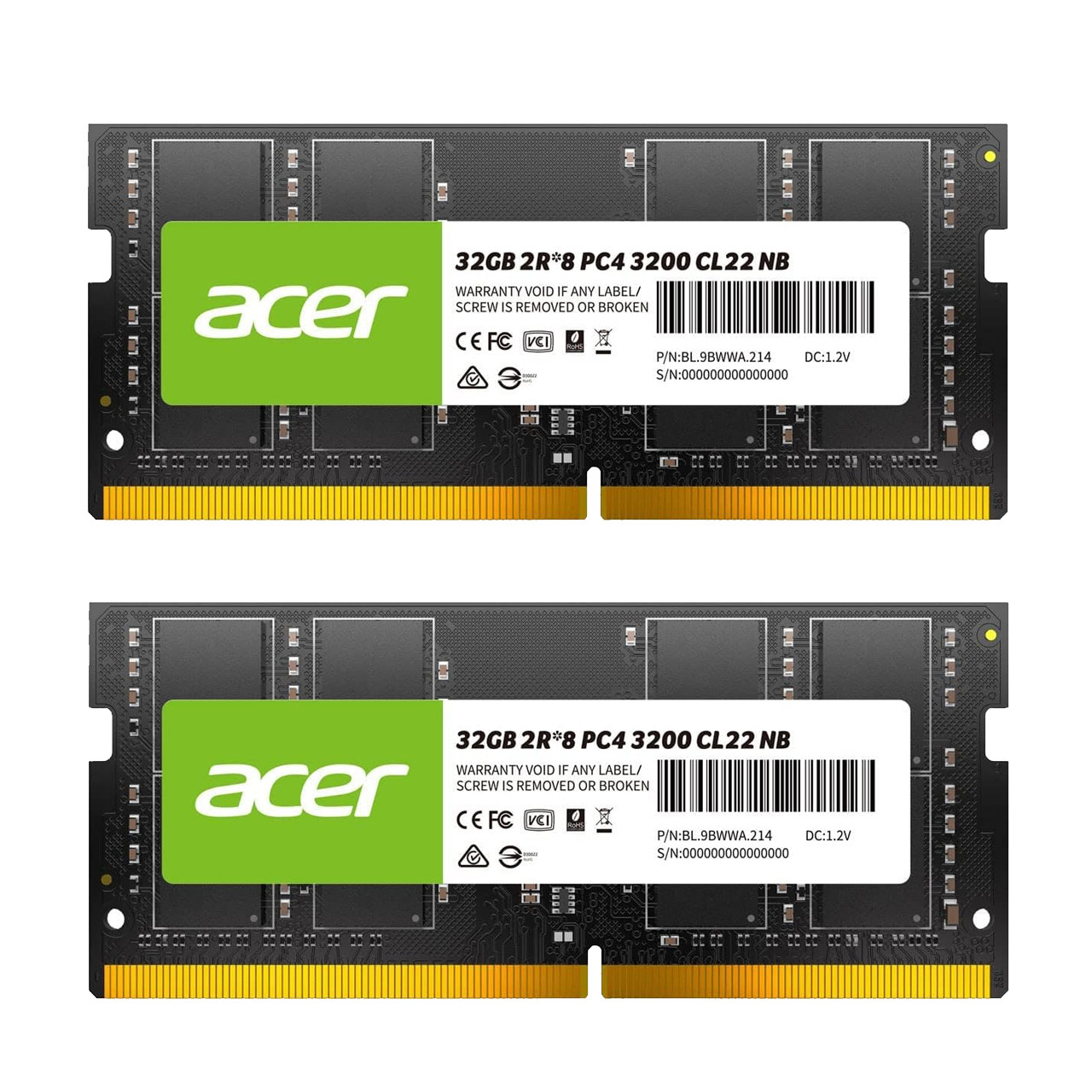 1 x 32 GB PC4 DDR4 2666 MHz CL19 260