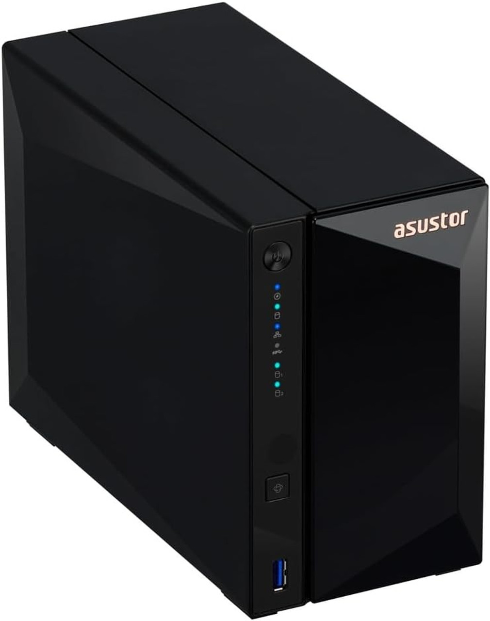 Asustor Drivestor 2 Pro Gen2 2 Bay NAS, Quad-Core 1.7GHz CPU, 2.5Gbe Port, 2GB DDR4 - Diskless (AS3302T v2)