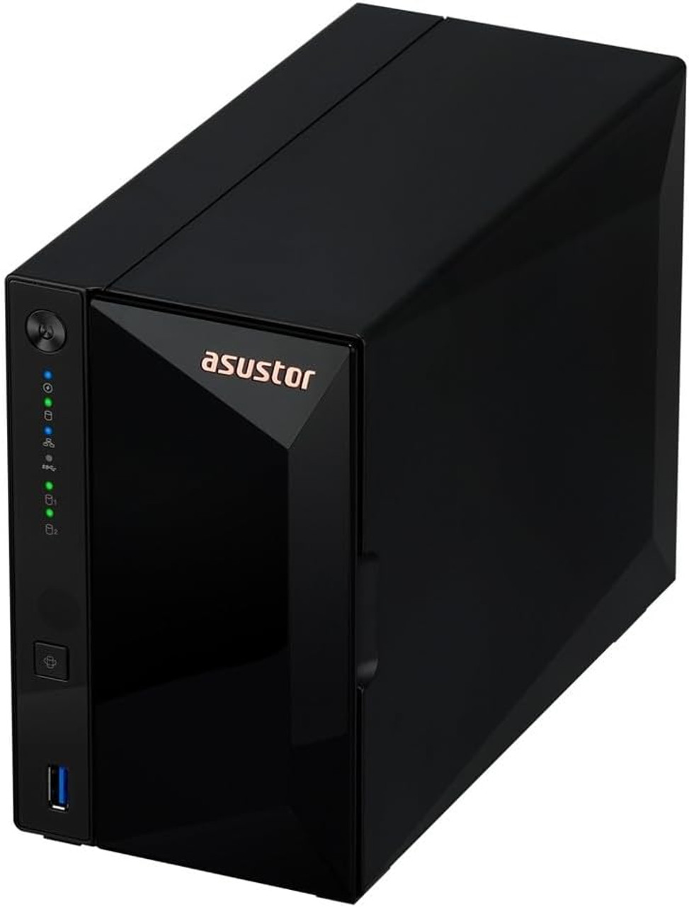 Asustor Drivestor 2 Pro Gen2 2 Bay NAS, Quad-Core 1.7GHz CPU, 2.5Gbe Port, 2GB DDR4 - Diskless (AS3302T v2)