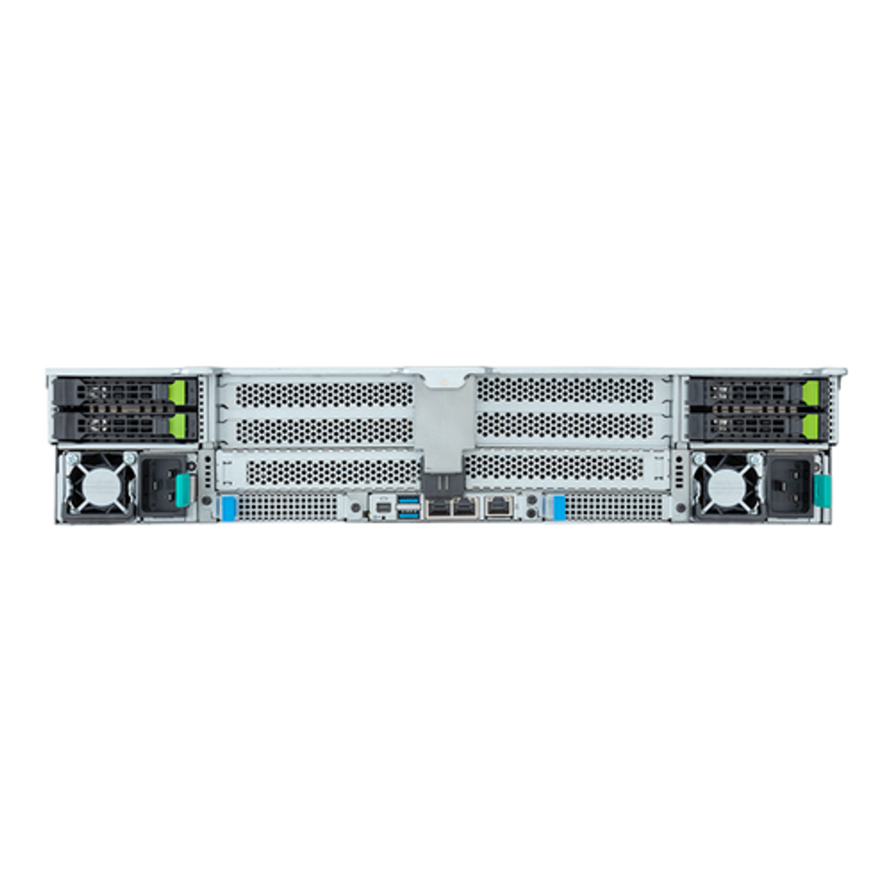 Gigabyte 2U Edge Server Barebone - Dual CPU, AMD EPYC 9004, 24x DIMM, 2x M.2, 8x PCIe Gen5 x8/x16 FHHL/x16 OCP Slots, 4x Gen4 NVMe/SATA/SAS Bays E283-Z90-AAD1