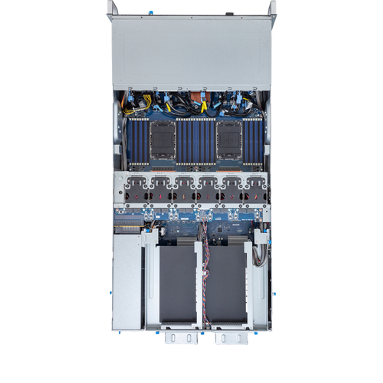 Gigabyte 4U HPC/AI Server Barebone- Intel Gen4/Gen5 Xeon Scalable, Dual CPU, 10x Gen5 GPUs G493-SB1-AAP1