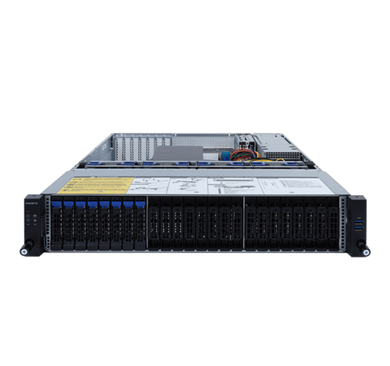 Gigabyte R272-P3A-PB 2U AI Inference Server - Ampere Altra Max, 1x GPU Slot, 128GB RAM, 968GB M.2 SSD, 16 Bays X272P3AA816-196M0