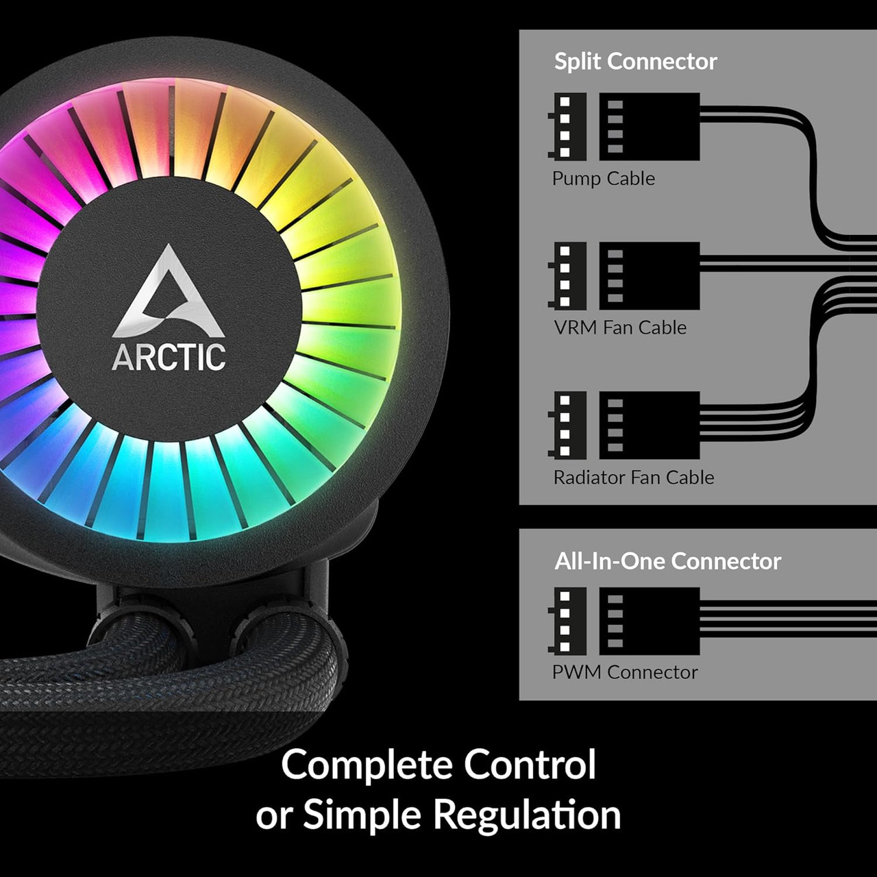 Arctic Liquid Freezer III 360 A-RGB Multi-Compatible All-in-one CPU AIO Water Cooler (Black) ACFRE00144A