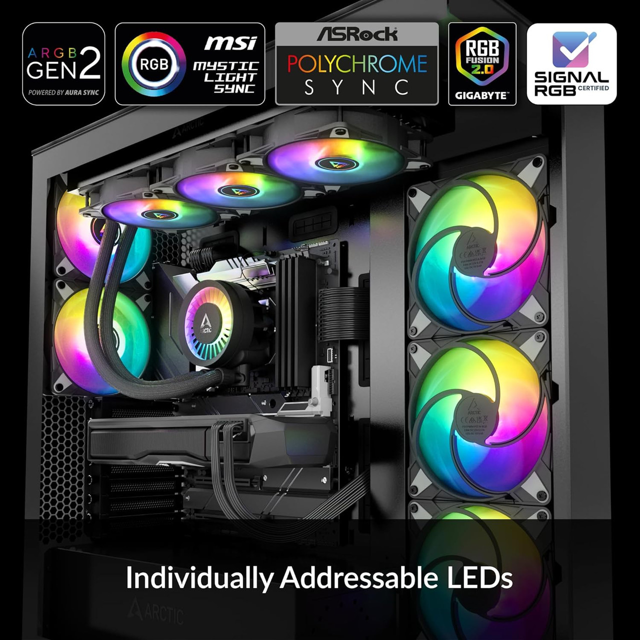 Arctic Liquid Freezer III 420 A-RGB Multi-Compatible All-in-one CPU AIO Water Cooler (Black) ACFRE00145A