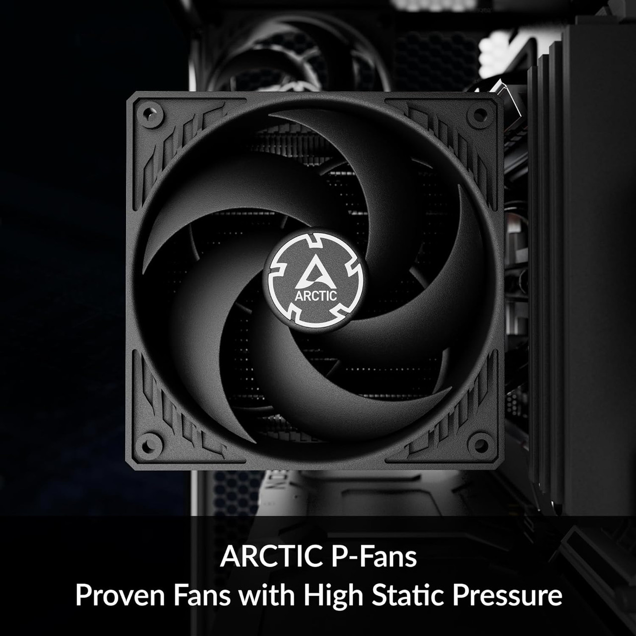 Arctic Freezer 36 All Black CPU Fan Cooler Intel Socket LGA1700,AMD Socket AM4-5 Pressure Optimized Fan ACFRE00123A