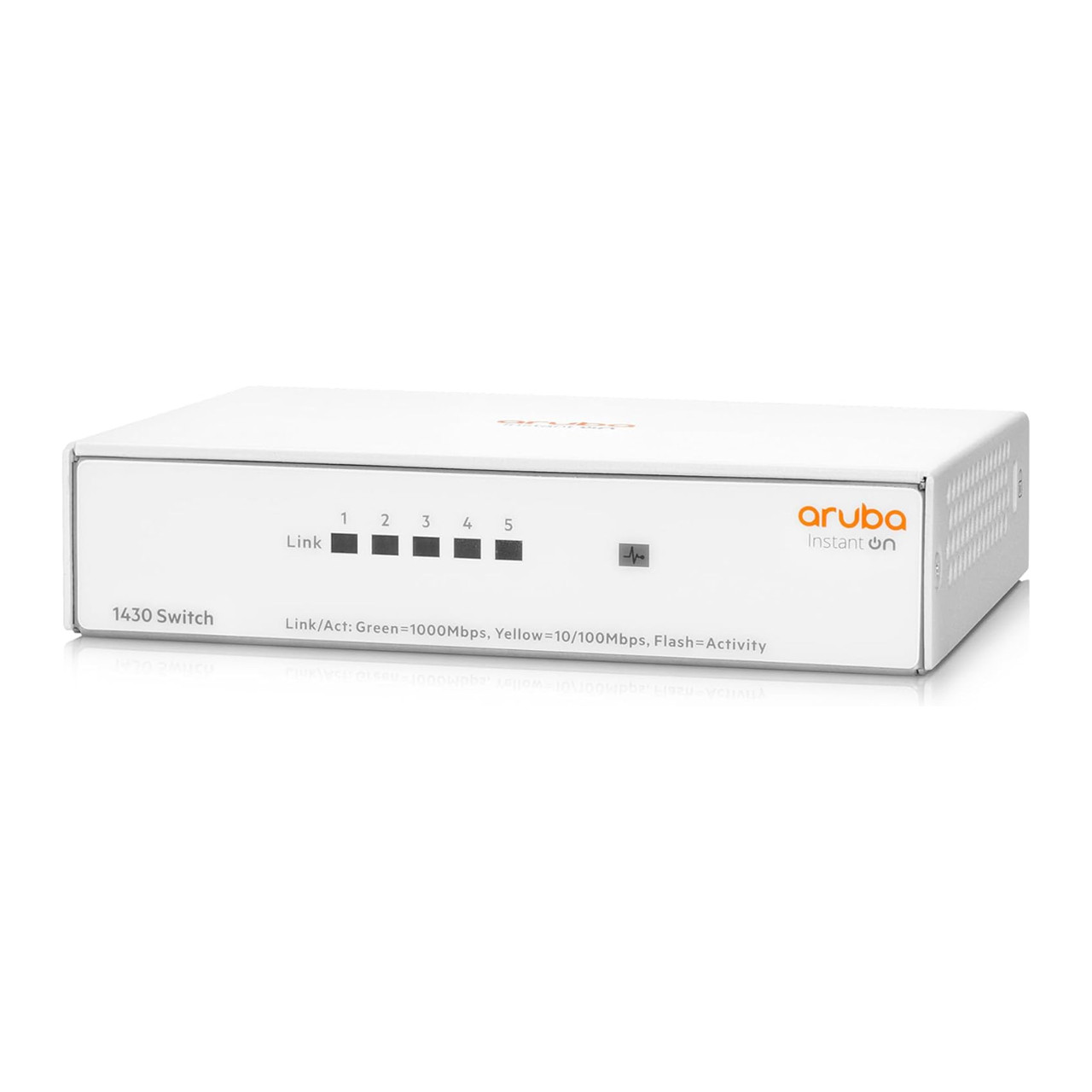 Aruba Instant On 1430 5-Port Gb Unmanaged Layer 2 Ethernet Switch | 5X 1G | Fan-Less | US Cord R8R44A#ABA