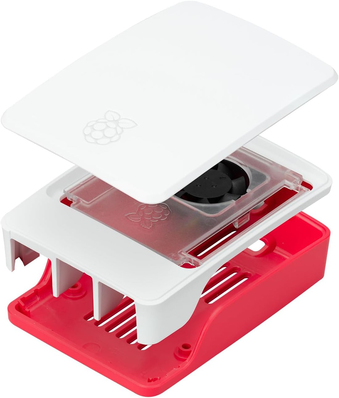 Raspberry Pi 5 4GB Single Board Kit w/ Red-White Case, White Power Adapter and Lexar 128GB Set