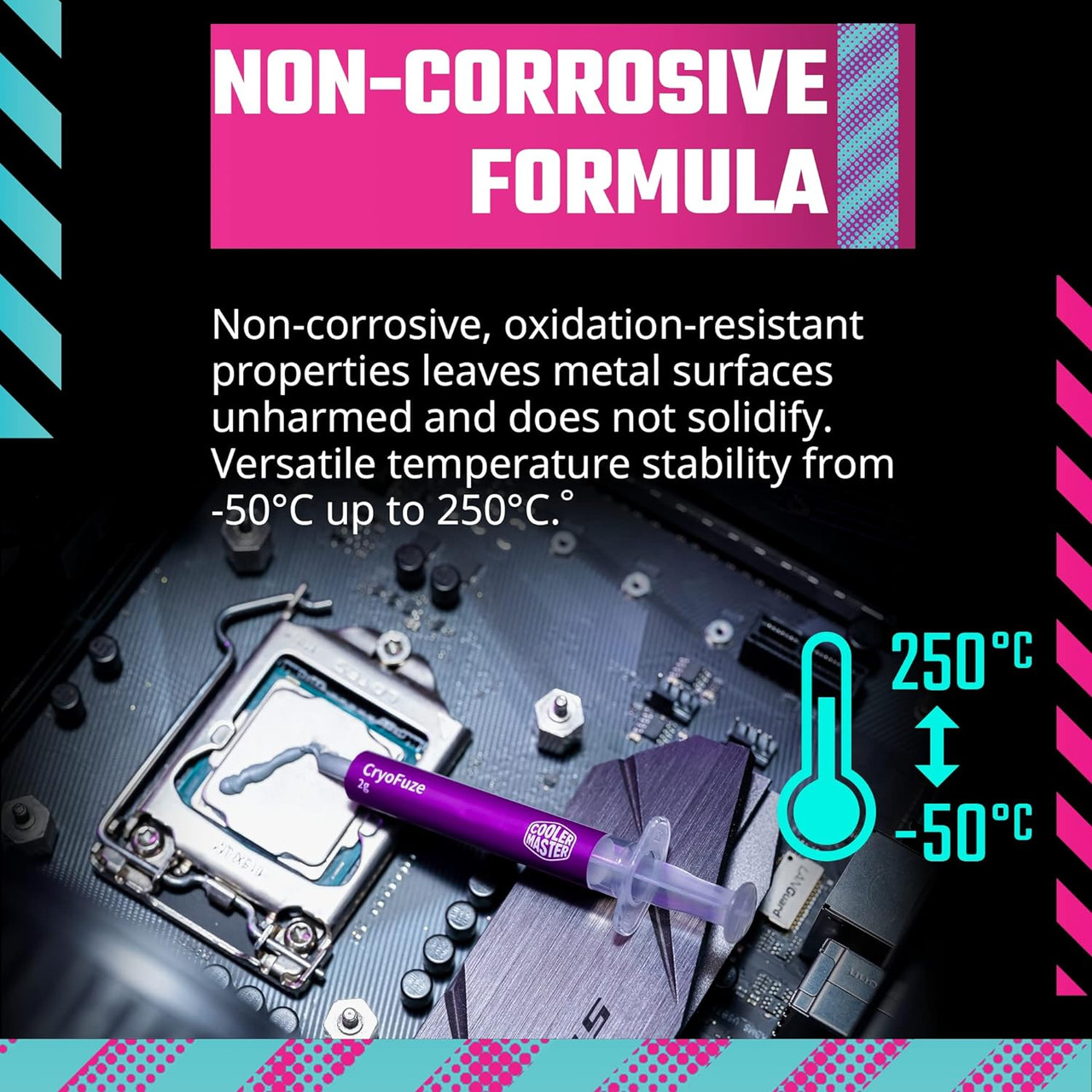 Cooler Master CryoFuze Ultra-High Performance Thermal Paste,Temp -50°C up to 250°C for CPU, GPU Coolers MGZ-NDSG-N07M-R2