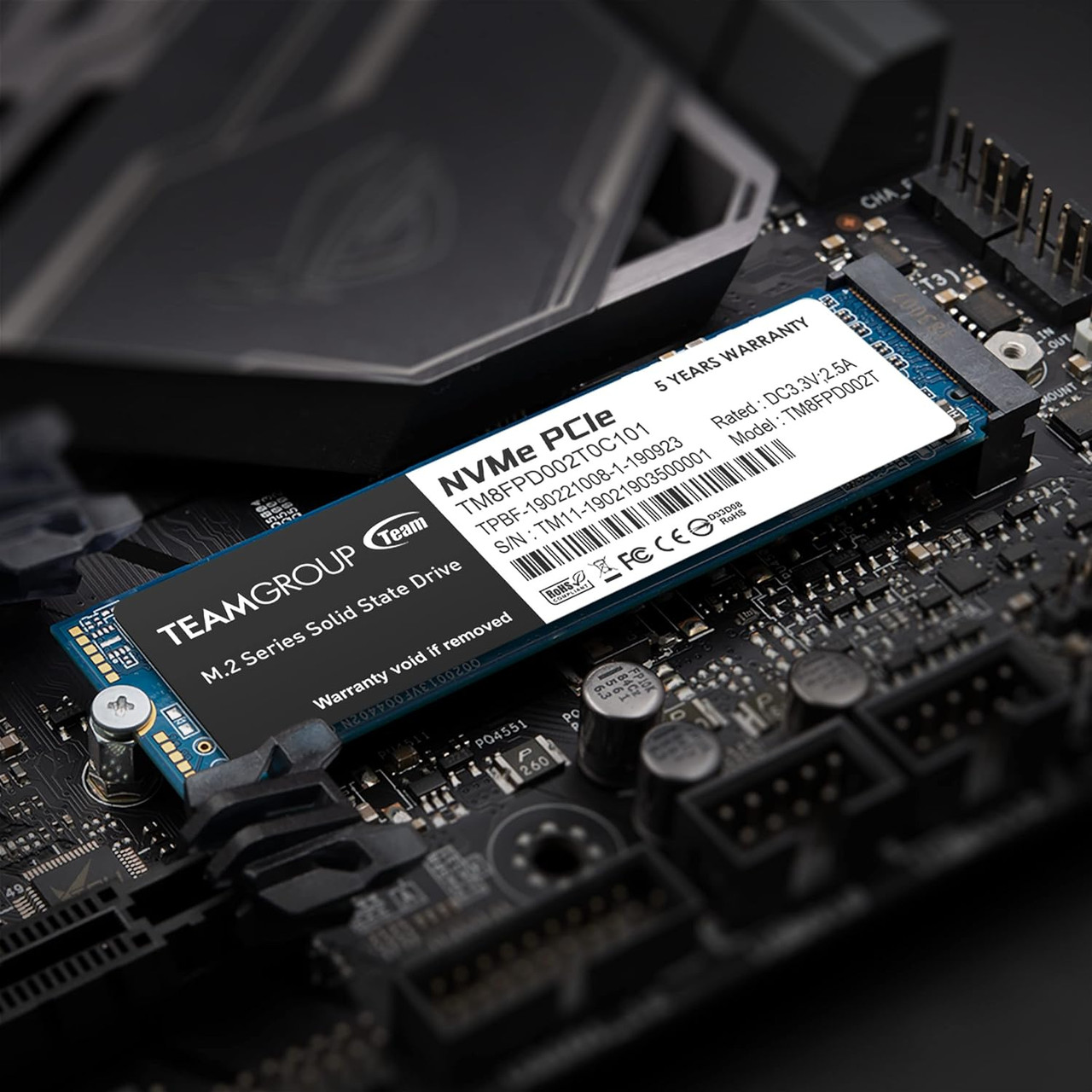 TEAMGROUP MP33 512GB SLC Cache 3D NAND TLC NVMe 1.3 PCIe Gen3x4 M.2 2280 Internal Solid State Drive SSD TM8FP6512G0C101