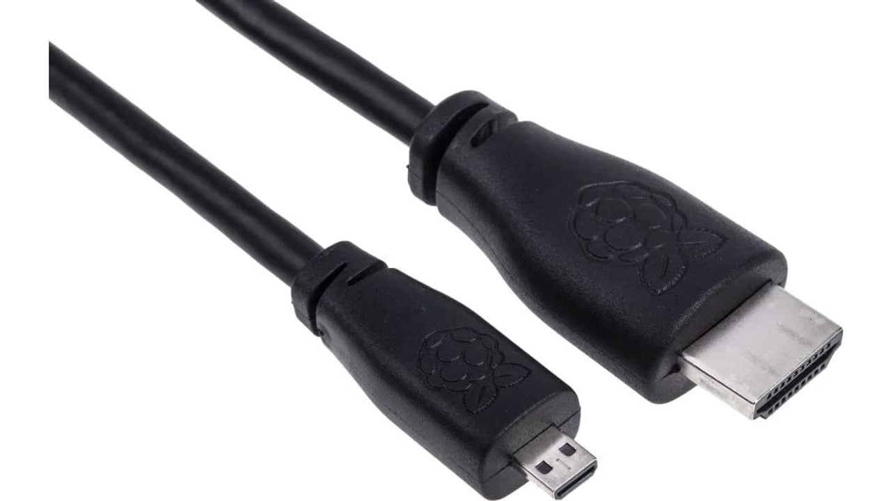 Raspberry Pi Micro-HDMI to HDMI Cable Long 2M - Black SC0532