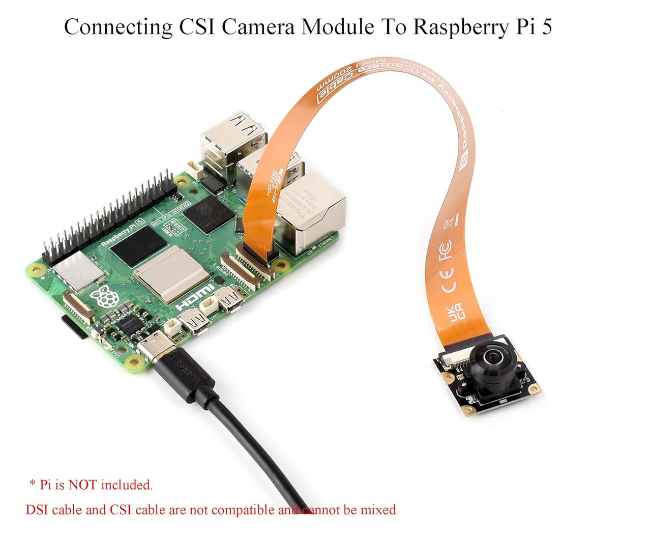 Raspberry Pi, Adapter Cables, Accessories, Supports Camera, SC1128