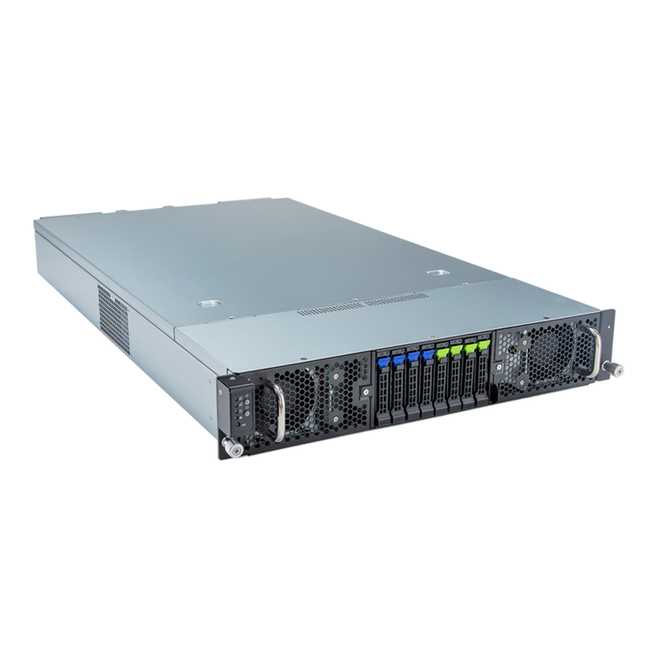 Gigabyte 2U Rack Server - 5th/4th Gen Intel Xeon Scalable, Dual CPU, 4+4 2.5 Gen5 NVME/SATA/SAS Slots, 8x PCIe Gen5 GPUs G293-S42 Rev. AAP1