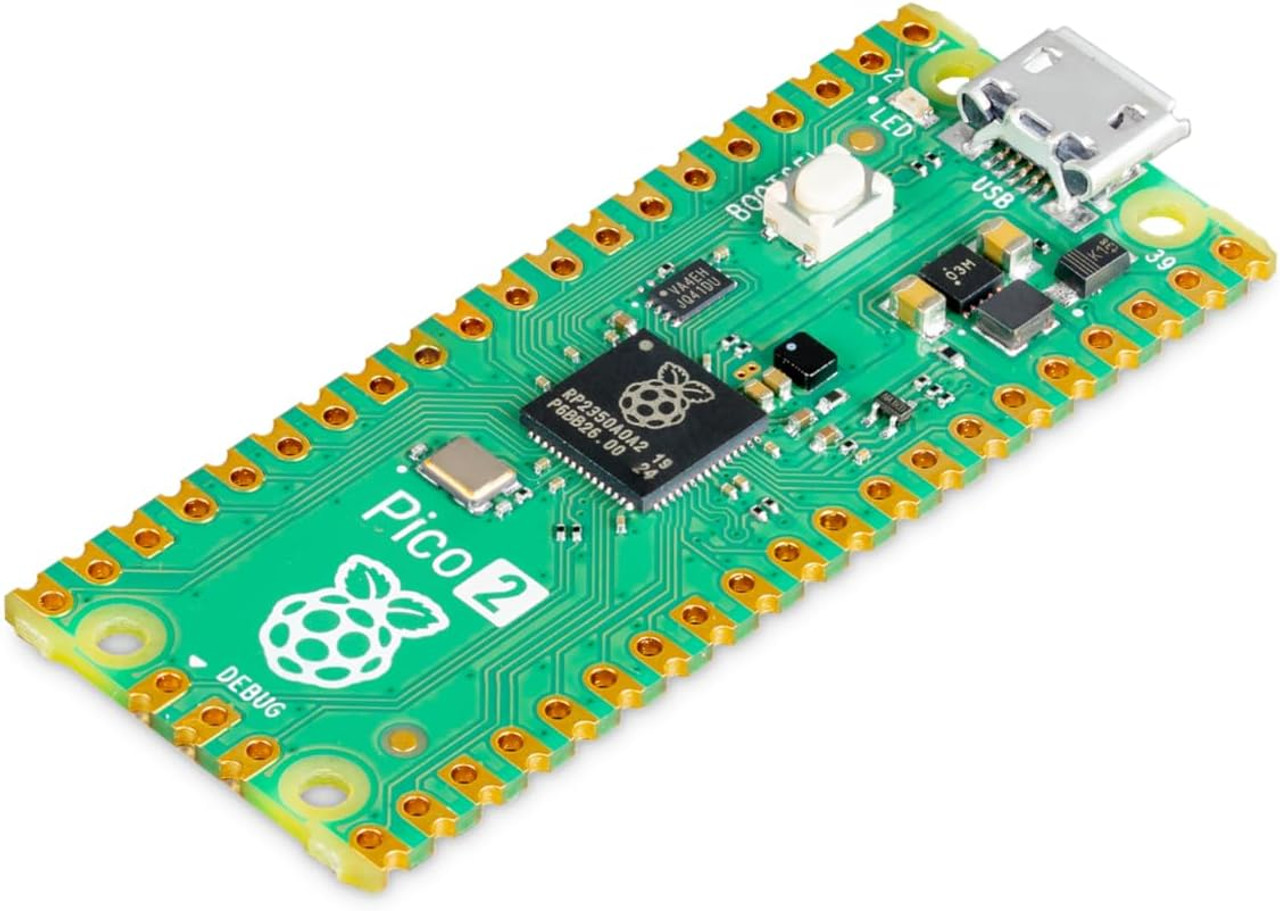 Its compact form factor, low power consumption, and wide range of applications make the Pico 2 ideal for robotics, IoT devices, and home automation projects.