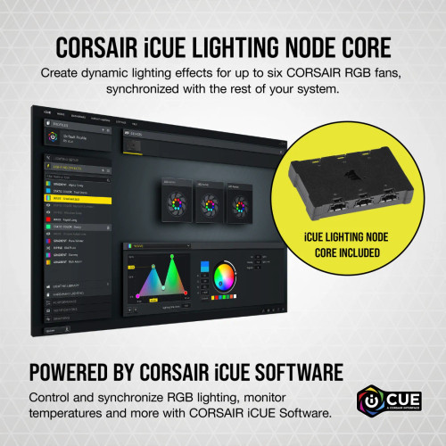 The iCUE integration of the SP120 fan allows you to synchronize RGB lighting and control multiple fans, enhancing both performance and aesthetics in your PC.