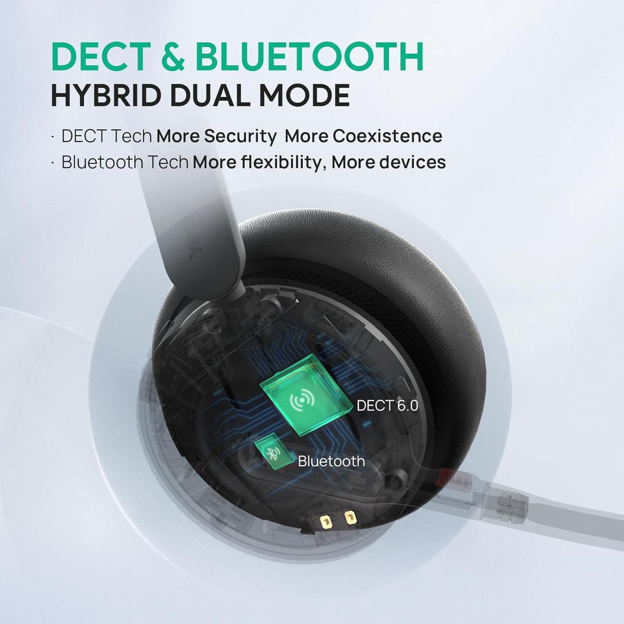 Enjoy up to 32 hours of talk time, making it ideal for long office days or extended business calls.