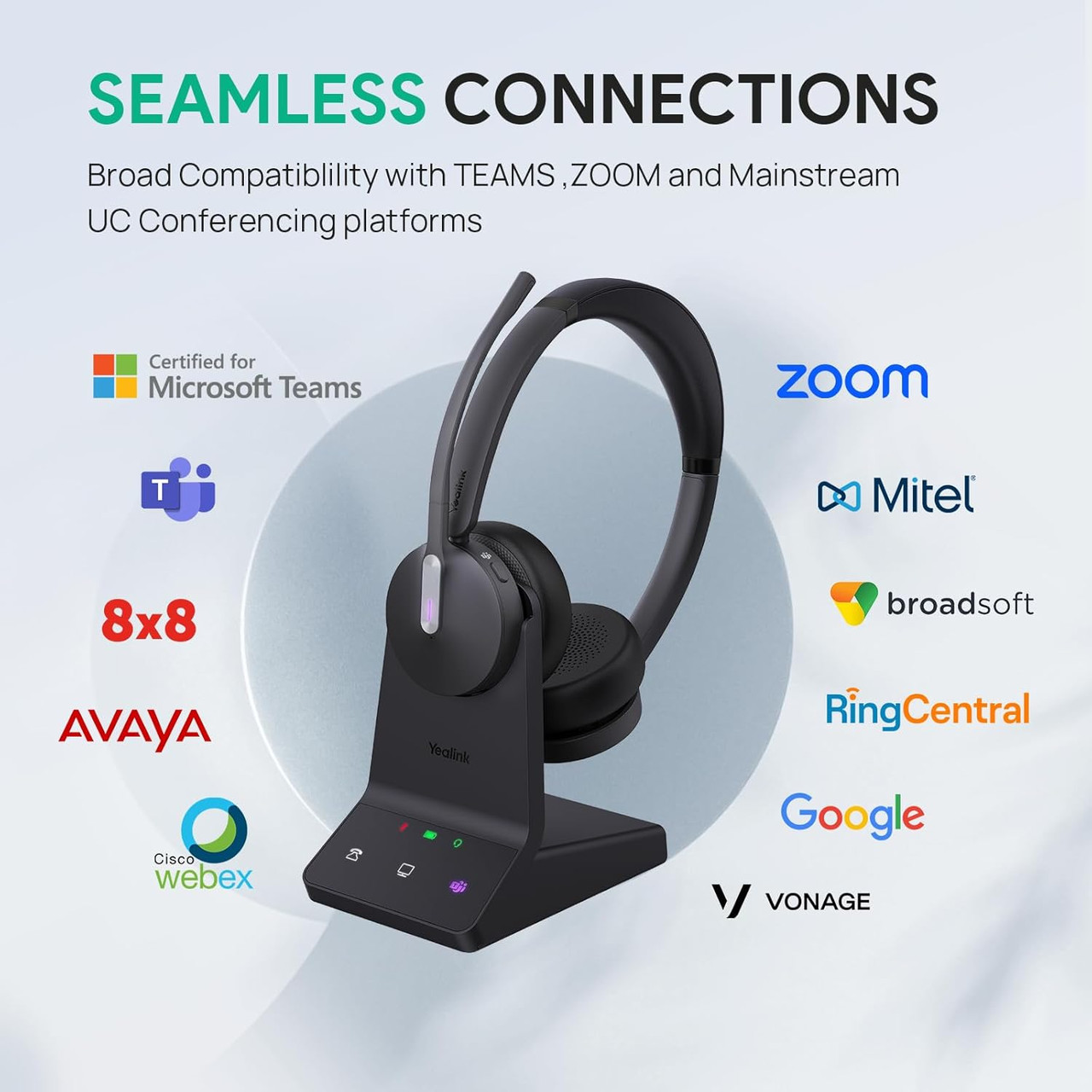 Wideband audio and HD voice deliver exceptional sound quality for calls, meetings, and multimedia.