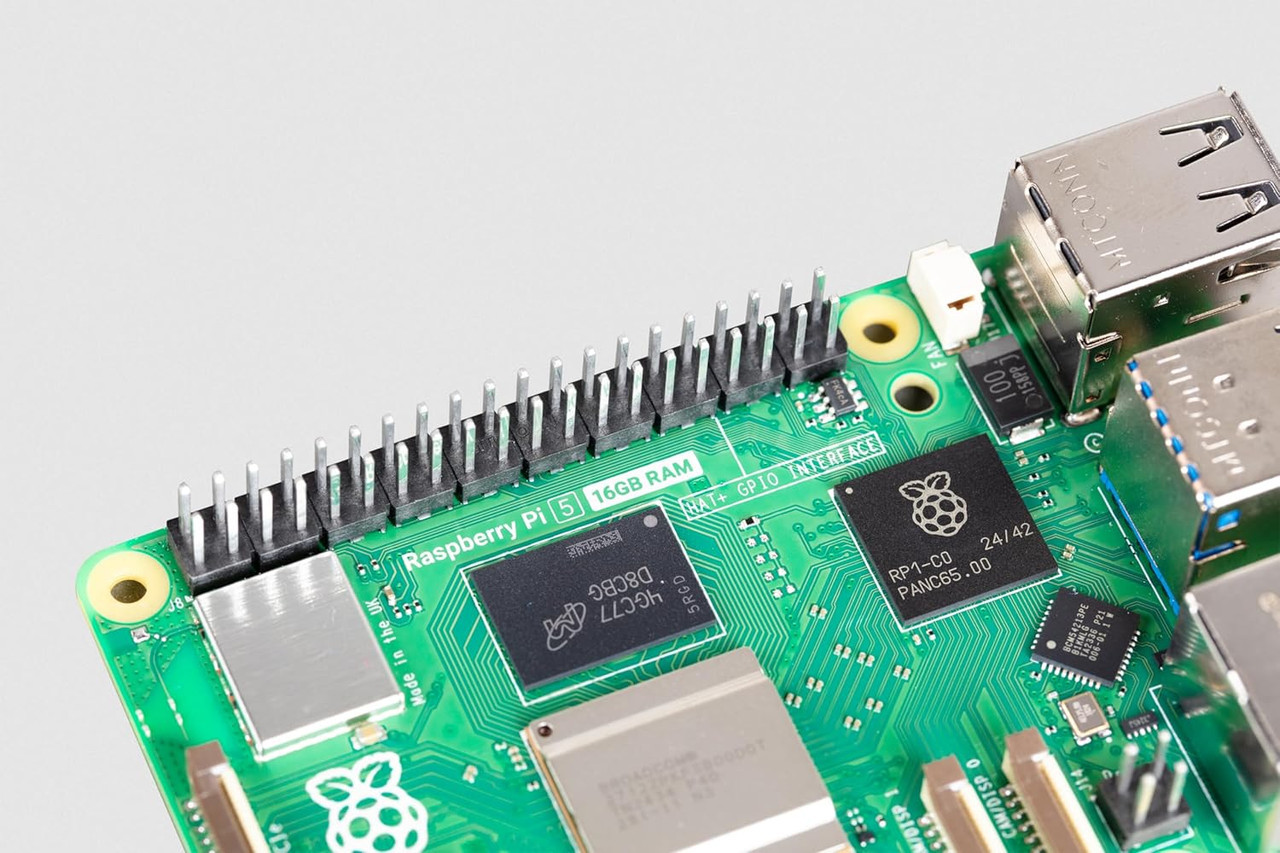 Raspberry Pi 5 16GB Single Board Computer with HDMI Cable