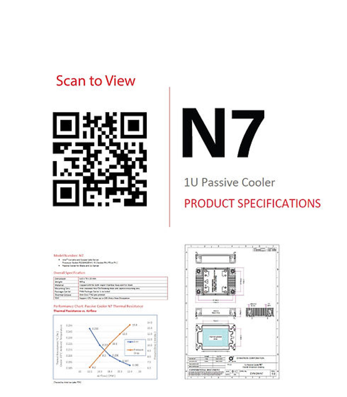 Enhance system stability and extend the lifespan of your Intel processors with the Dynatron N7 Heatsink, ideal for high-performance computing tasks.