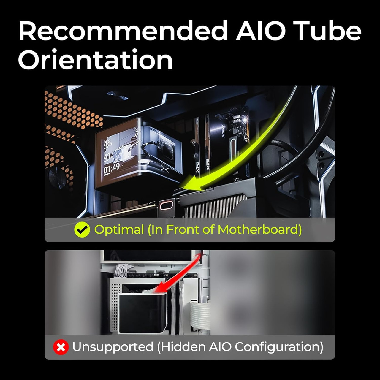 TRYX Panorama 360 6.67'' AMOLED Curved Screen 3D AIO Cooler Asetek