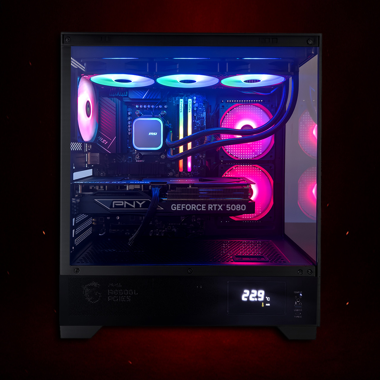 Hachiman Tora Gaming PC Desktop AMD Ryzen 7 7800X3D | NVIDIA GeForce RTX 5070 | 2TB NVMe SSD | 32GB DDR5 RAM - Windows 11