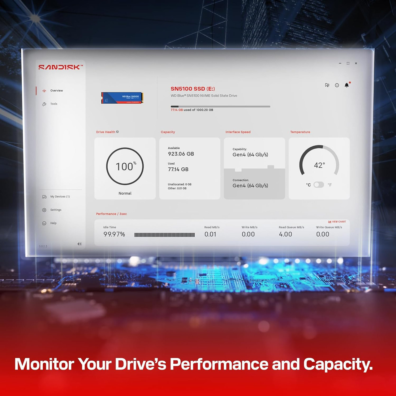 Designed for energy efficiency, this SSD helps keep systems cool while maintaining high-speed operation.