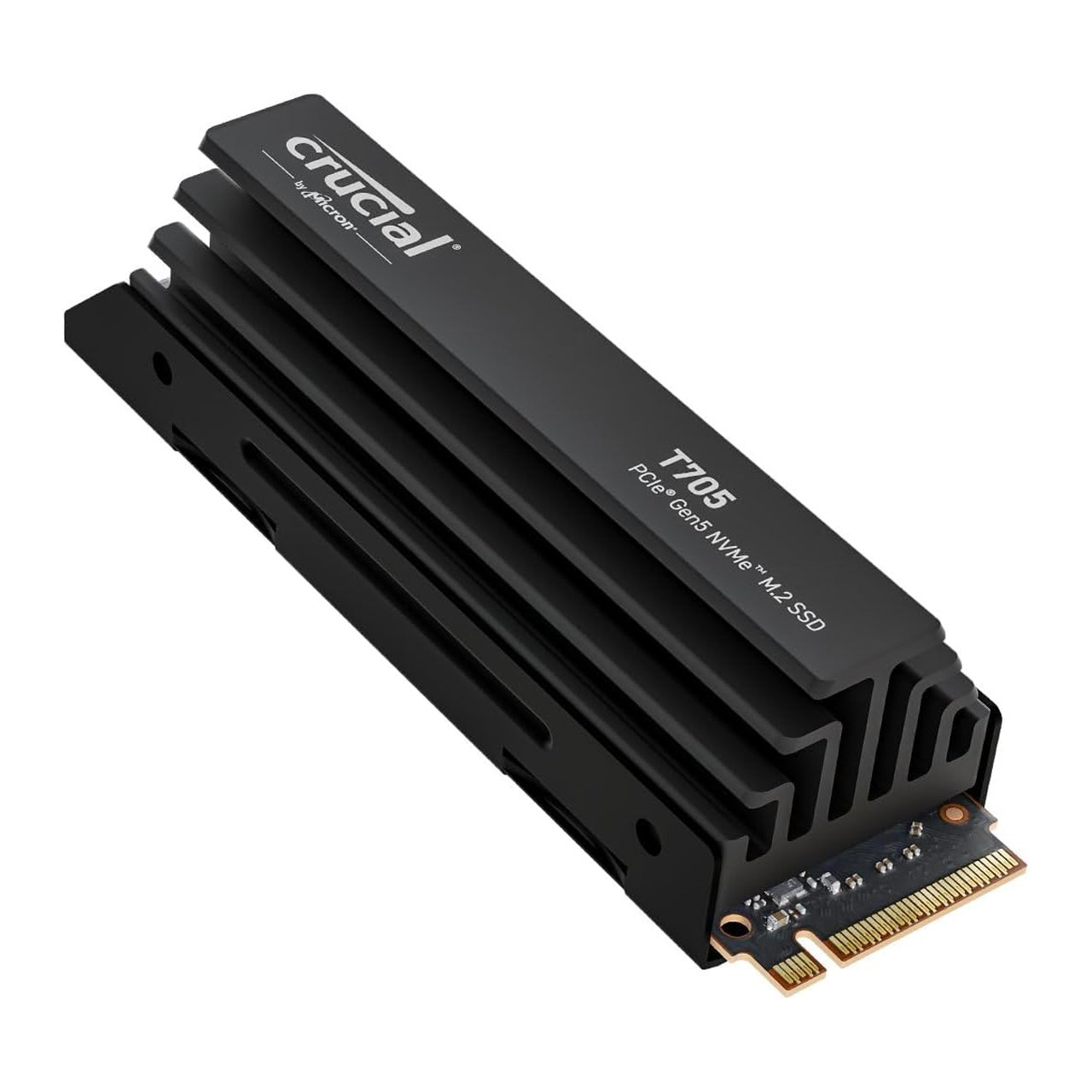 The Crucial T705 PCIe Gen5 NVMe 2TB SSD delivers extreme next-generation performance with sequential read speeds of up to 14,500MB/s for ultra-fast data access.