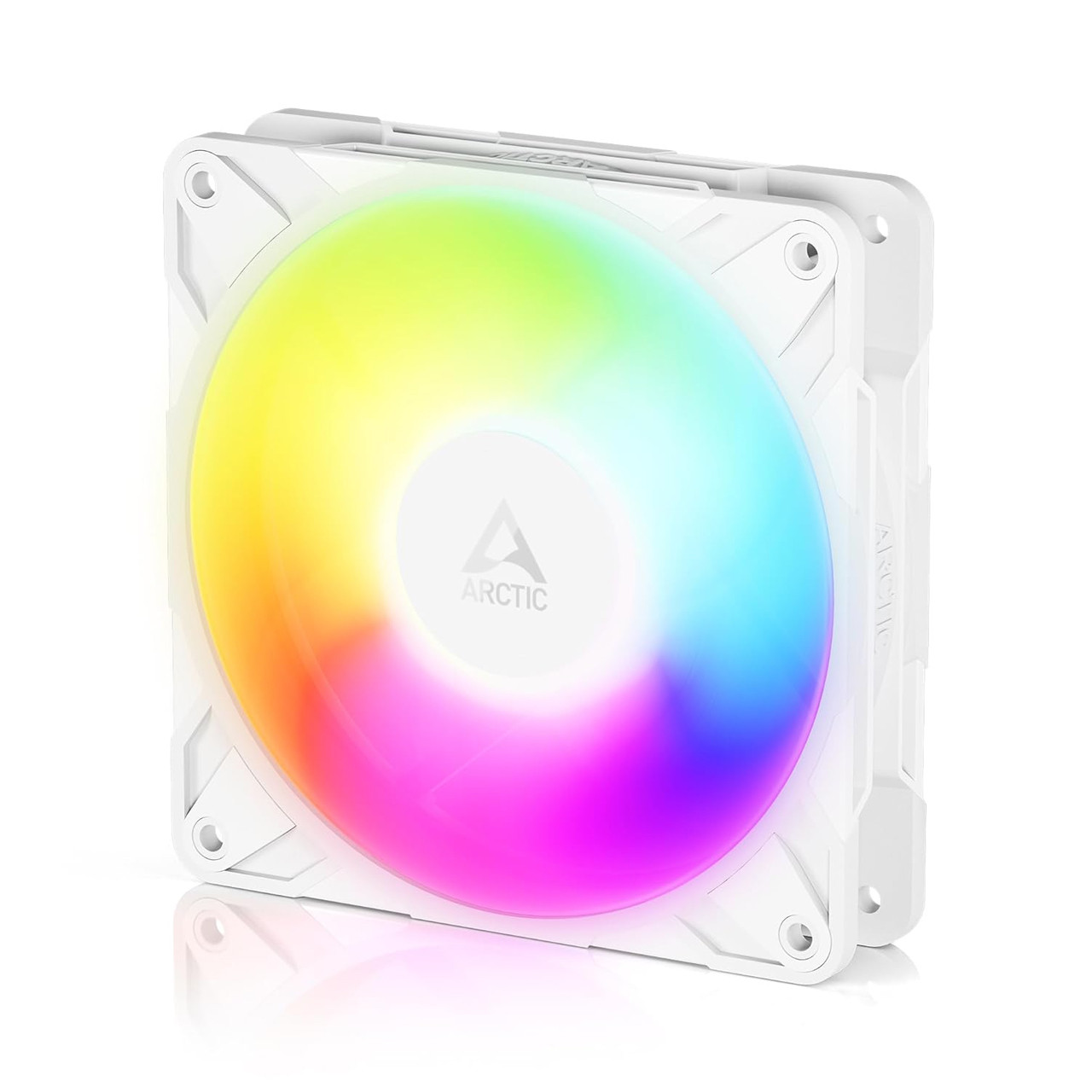 Arctic P12 Pro Reverse A-RGB PWM | 120 mm | 3000 rpm | 4-Pin Case Fan with Cable Splitter (White) ACFAN00325A