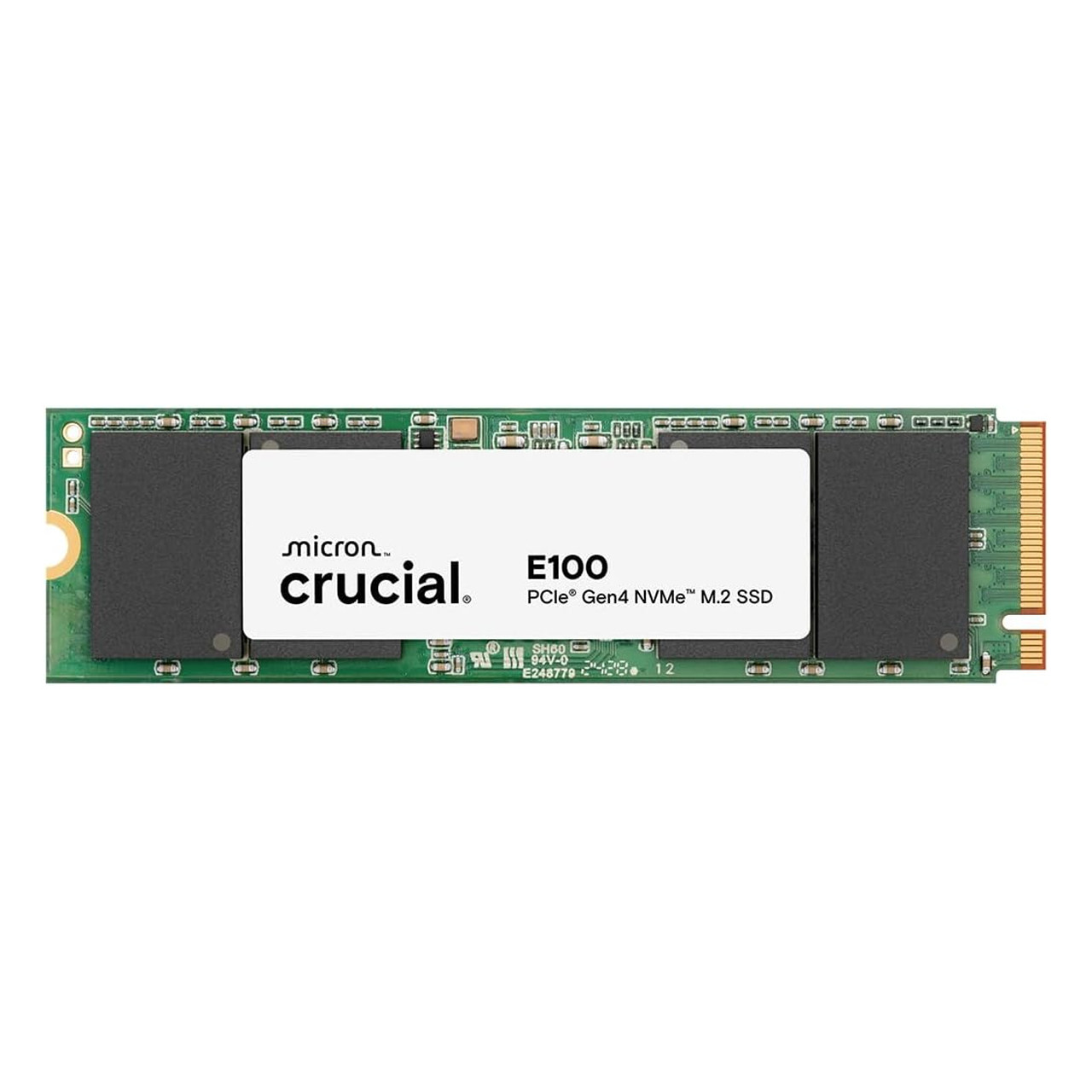 Crucial E100 SSD 480GB M.2 NVMe PCIe Gen4 Internal SSD, Up to 4,700MB/s, Laptop & Desktop Compatible CT480E100SSD8