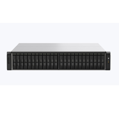 QNAP TS-H2490FU 64G 24-Bay all-flash NAS, NVMe Gen3 x4, AMD EPYC 7302P 3.0GHz, 128GB  RAM, 2 x 2.5GbE LAN